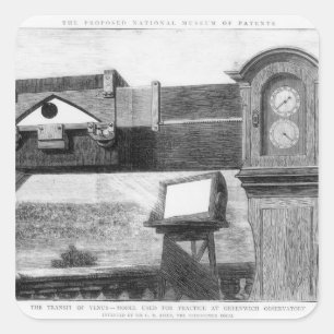 De doorvoer van Venus Vierkante Sticker