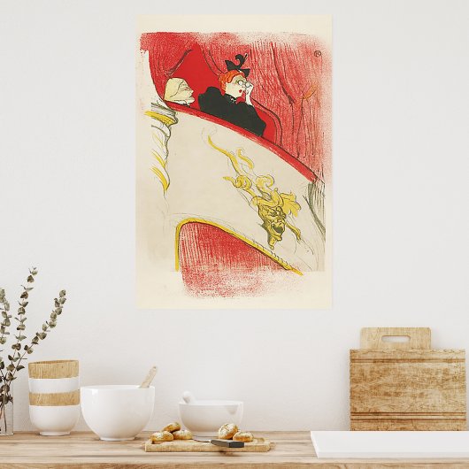 De doos met het Gilded Masker Poster (Keuken)