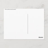 de doos van de de winterpolitie met sneeuwman briefkaart (Achterkant)