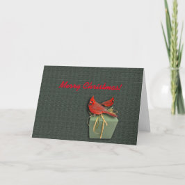 De doos van de kardinaal en van de Gift (Vrolijke Feestdagen Kaart