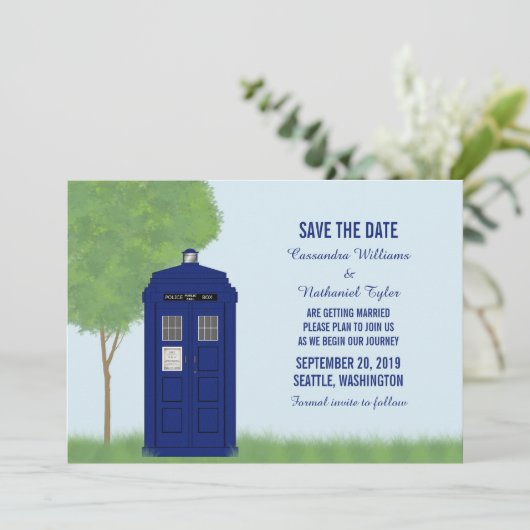 De doos van de politie sparen de Datum nodigt v4 u Kaart (Staand voorkant)