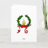 De Doos van de Teddybeer van Kerstmis Feestdagen Kaart (Achterkant)