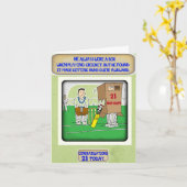 De doos van de Veenmol. 21ste verjaardagskaart Kaart (Gele Bloem)