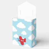 De Doos van de vliegtuiggunst (Blauw en Rood) Bedankdoosjes (Geopend)