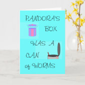 De DOOS van PANDORA - alle-gelegenheidskaart Kaart (Gele Bloem)