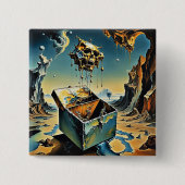 De doos van Pandora Vierkante Button 5,1 Cm (Voorkant)