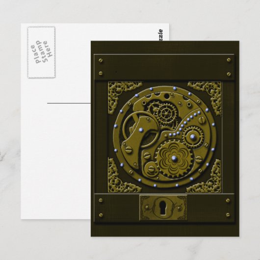 De Doos van Steampunk Briefkaart (Voorkant / Achterkant)