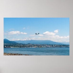 De dop van Seaplane over Vancouver Poster