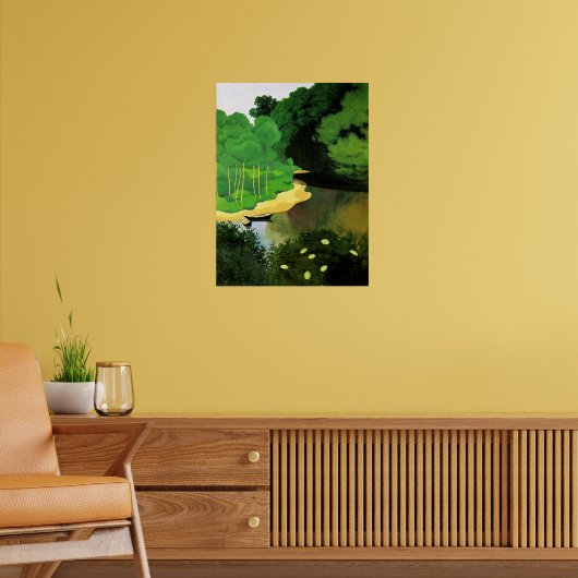 De Dordogne met Carrence Poster (Woonkamer 2)