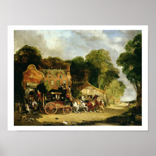 De Dorking en de London Royal Mail verlaten de 'Ma Poster