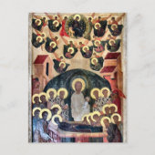 De Dormition van het Theotokos-icoon Briefkaart (Voorkant)