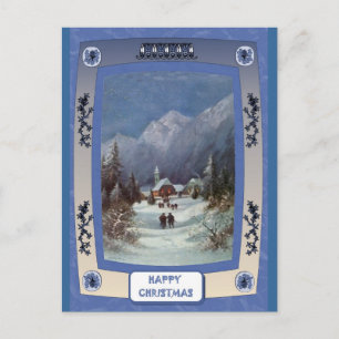 De dorpskerk feestdagenkaart