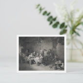 De dorpspolitici, gegraveerd door Abraham Raimb Briefkaart (Staand voorkant)