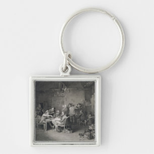 De dorpspolitici, gegraveerd door Abraham Raimb Sleutelhanger
