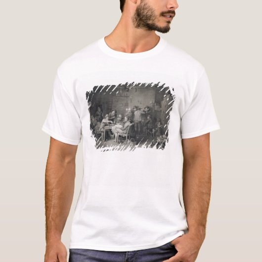 De dorpspolitici, gegraveerd door Abraham Raimb T-shirt (Voorkant)