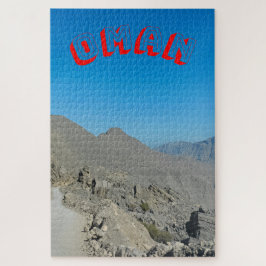 De dorre bergen van Oman Legpuzzel