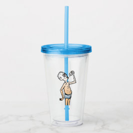 De Dorstige Man Acryl Tumbler Drinkbeker