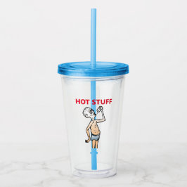 De dorstige man Acryl tumbler Drinkbeker