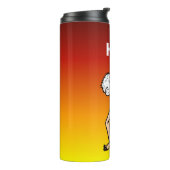 De dorstige man thermische tumbler thermosbeker (Gedraaid links)