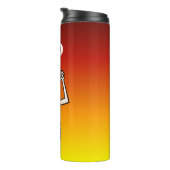 De dorstige man thermische tumbler thermosbeker (Geroteerd rechts)
