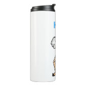 De Dorstige Man Thermische Tumbler Thermosbeker (Gedraaid links)