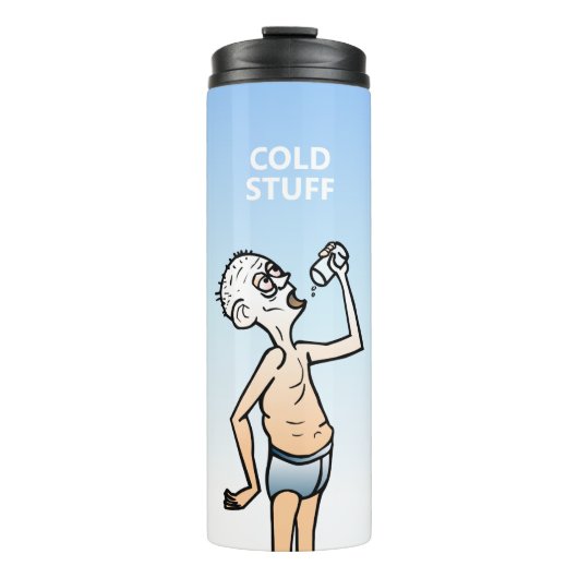 De Dorstige Man Thermosbeker (Voorkant)
