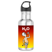 De Dorstige Man Waterfles (Voorkant)