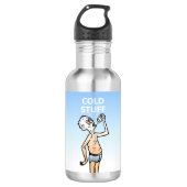 De Dorstige Man Waterfles (Voorkant)