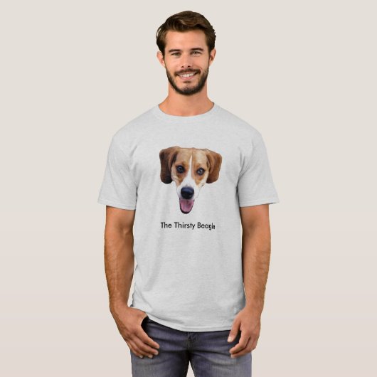 De Dorsty Beagle T-shirt (Voorkant volledig)