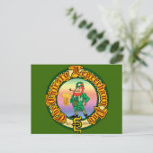 De Dorsty Leprechaun Pub Briefkaart (Staand voorkant)