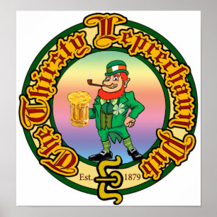 De Dorsty Leprechaun Pub Poster