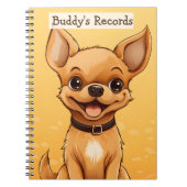 De dossiers van je hond notitieboek (Voorkant)