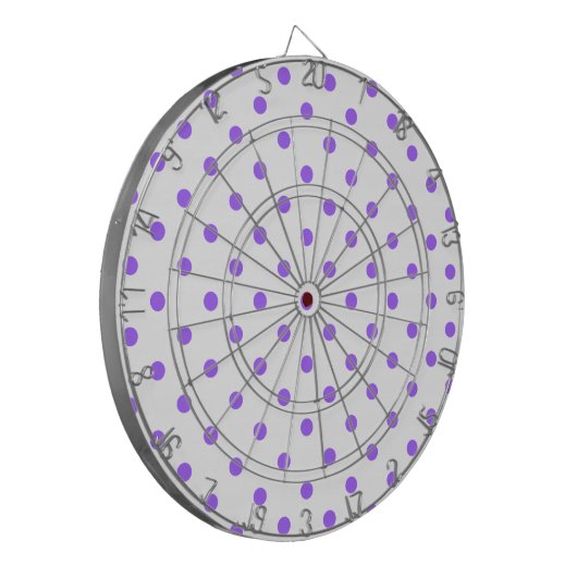 DE DOT Paarse Polka Dot Dart Board Dartbord (Voorkant Links)