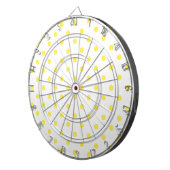 DE DOT Yellow Polka Dot Dart Board Dartbord (Voorkant Rechts)