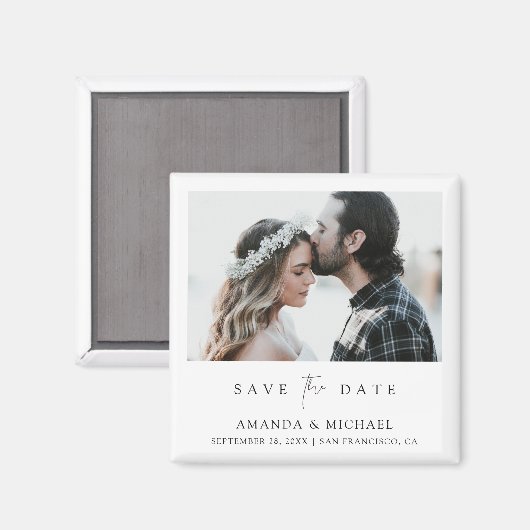 De douane bewaart de Sjabloon van de Datum Magnet  (Voorkant / Achterkant)