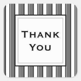 De douane dankt u de Grijze Zwarte Sticker van