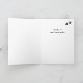 De douane dankt u Groet, Huisdier, Pug de Bedankkaart (Binnen)