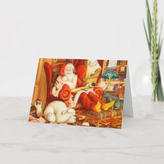 De Douane de Kerstman of Kerstman van het kind Feestdagen Kaart