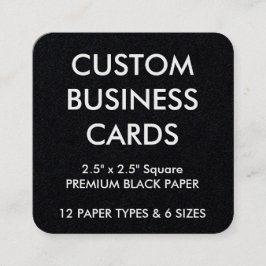 De douane Gepersonaliseerde Lege Sjabloon van Vierkante Visitekaartje