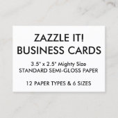 De douane Gepersonaliseerde Lege Sjabloon van Visitekaartje (Voorkant)