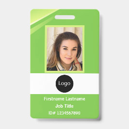 de douane groene bedrijfwerknemer Foto, Logo, Code Badge