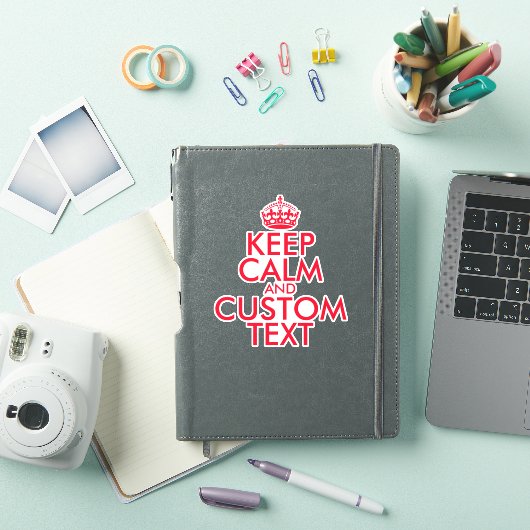 De douane houdt kalm en gaat door met contour cut  sticker (iPad Cover)