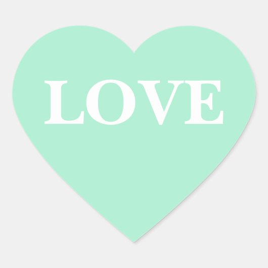 De douane nodigt Lichte Munt uit Hart Sticker (Voorkant)