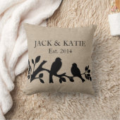 De douane noemt linnenjute de rustieke vogels van kussen (Deken)