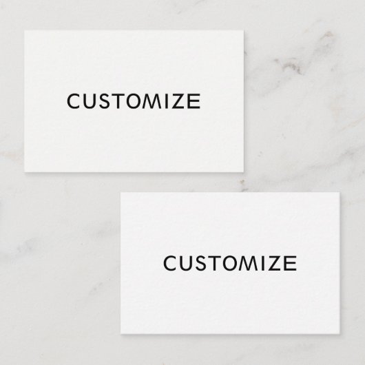 De douane past Leeg BedrijfsLogo aan Visitekaartje (Voorkant / Achterkant)