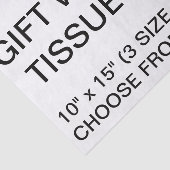 De douane personaliseerde Wit Papieren zakdoekje Tissuepapier (Detail)