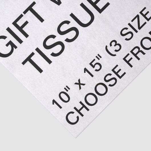 De douane personaliseerde Wit Papieren zakdoekje Tissuepapier (Detail)