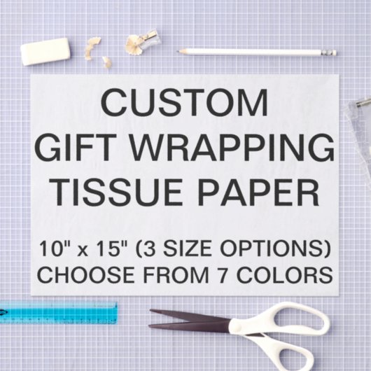 De douane personaliseerde Wit Papieren zakdoekje Tissuepapier (Craft)