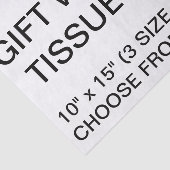 De douane personaliseerde Zwart Papieren zakdoekje Tissuepapier (Detail)