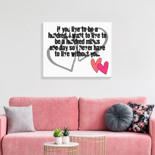 de douane personaliseert doet het zelf Jubilea Canvas Afdruk (Insitu (Woonkamer))